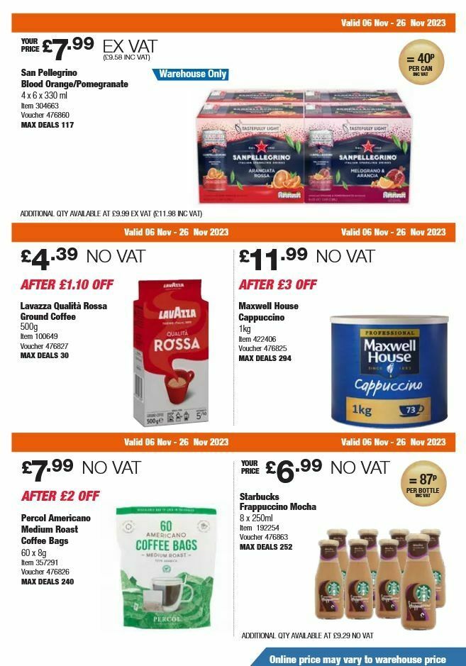 Costco Offers from 6 November