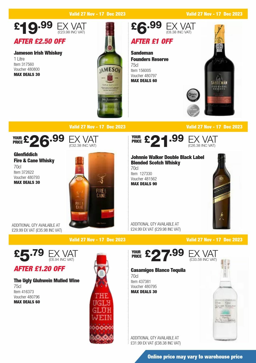 Costco Offers from 27 November