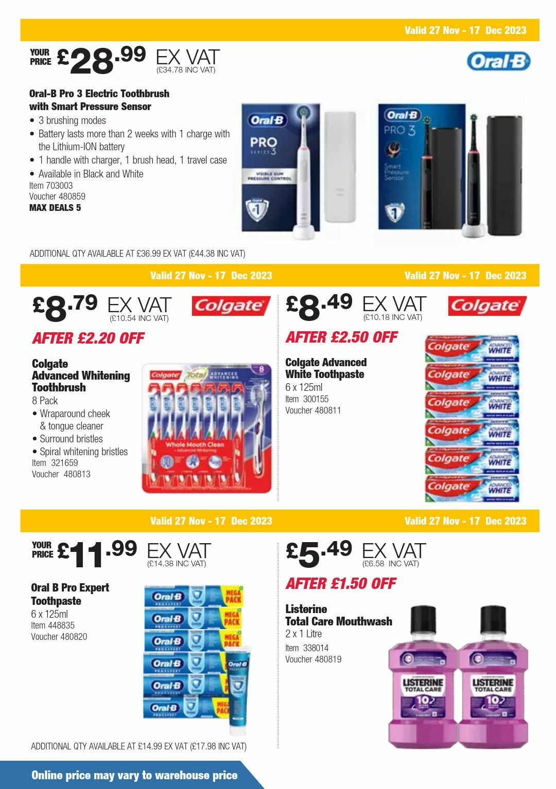 Costco Offers from 27 November