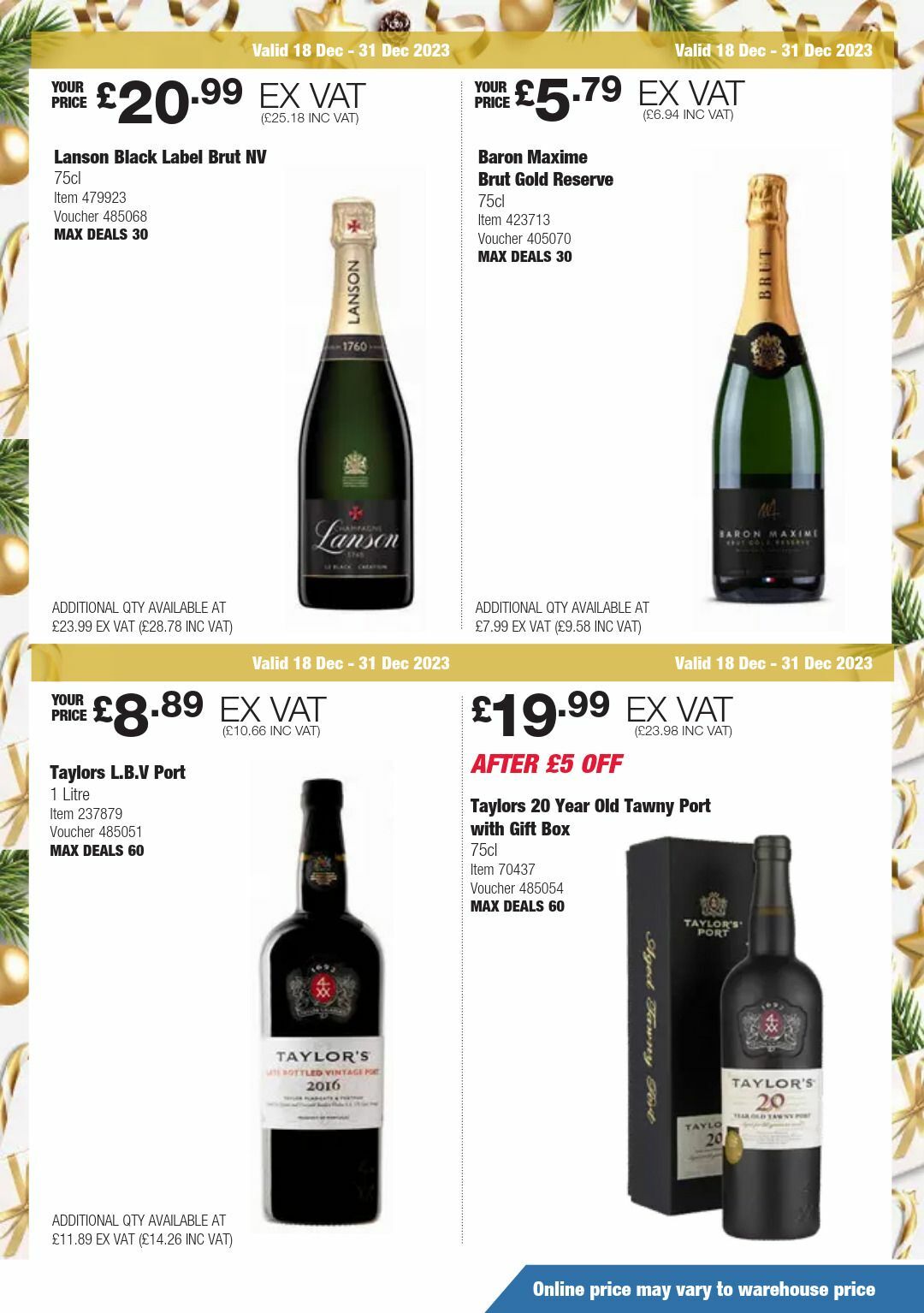 Costco Offers from 18 December