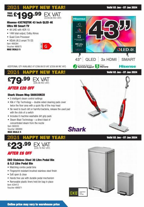 Costco Offers from 2 January