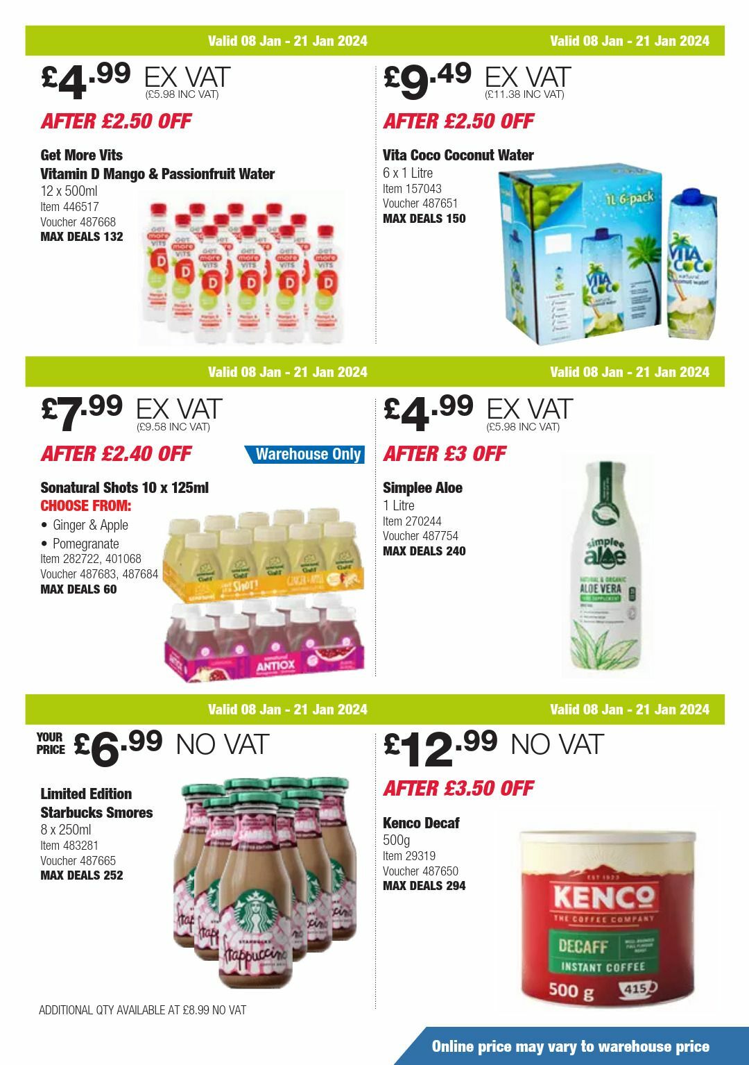 Costco Offers from 8 January