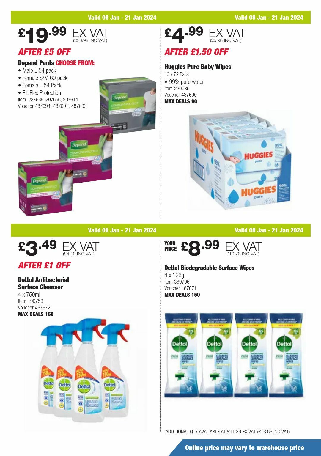 Costco Offers from 8 January