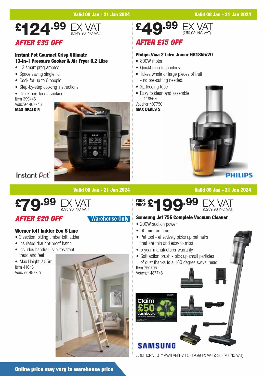 Costco Offers from 8 January