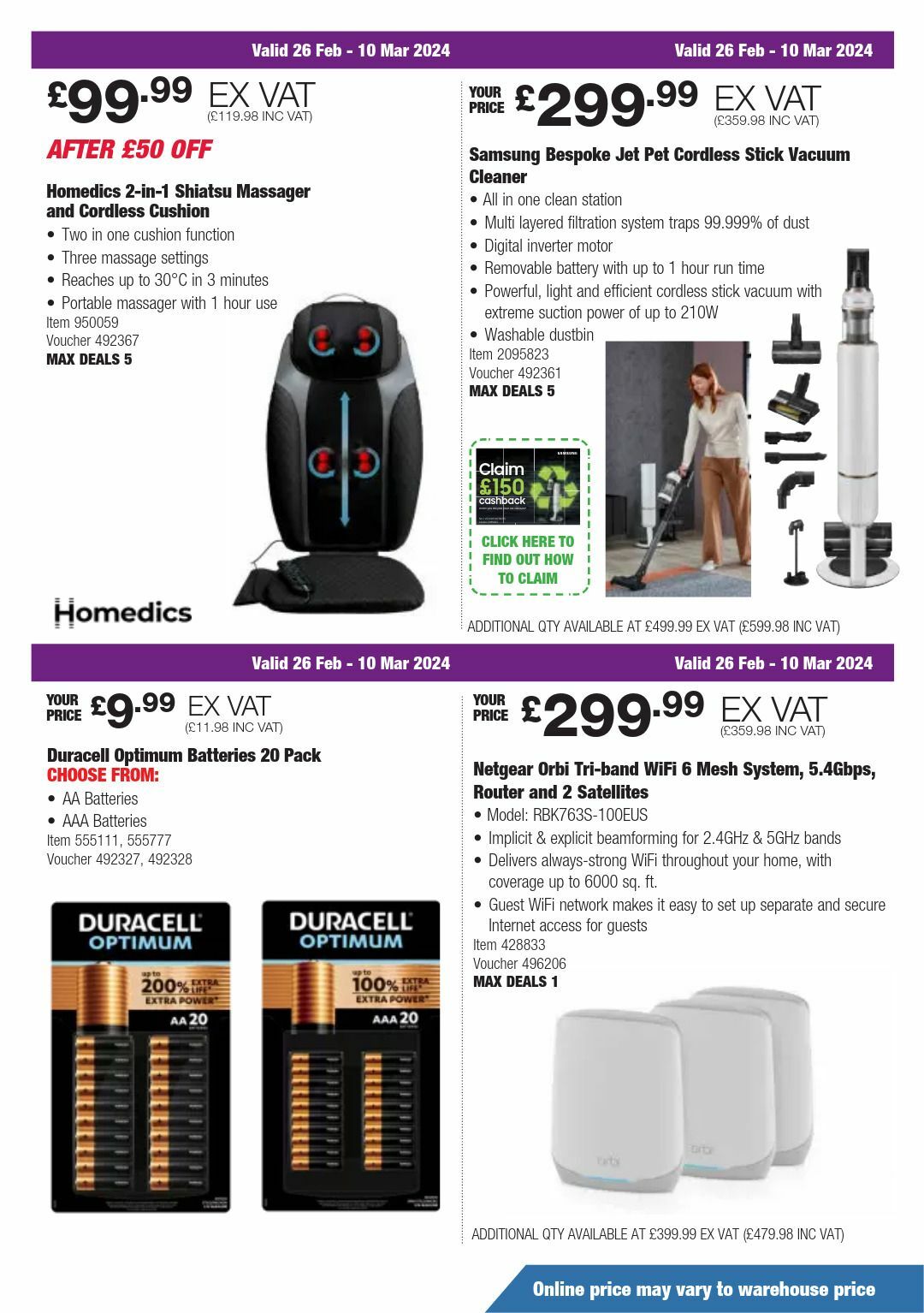 Costco Offers from 26 February