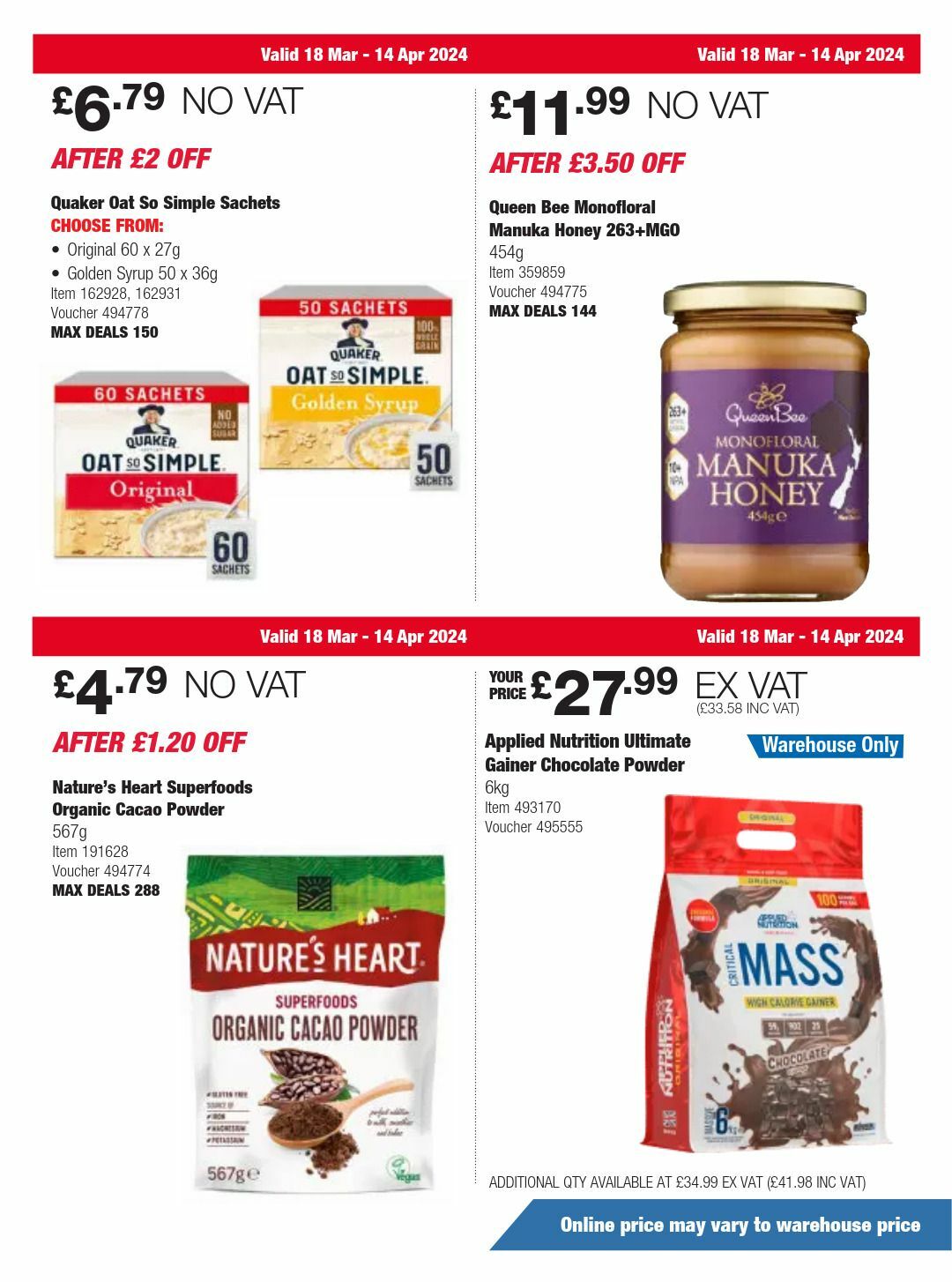 Costco Offers from 18 March