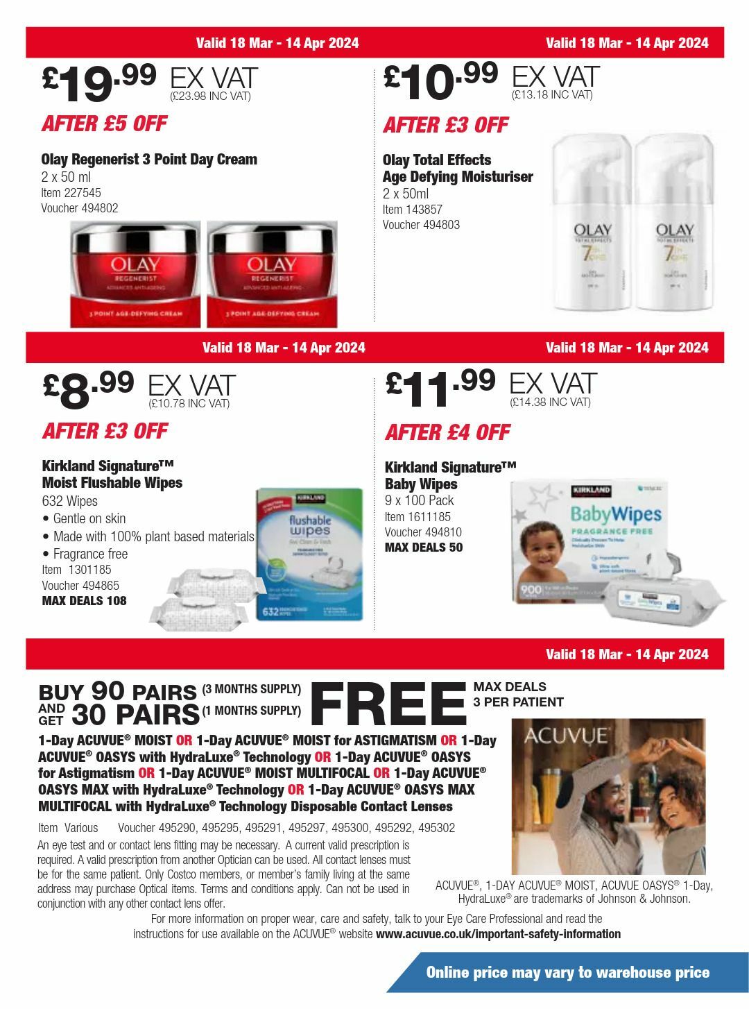 Costco Offers from 18 March