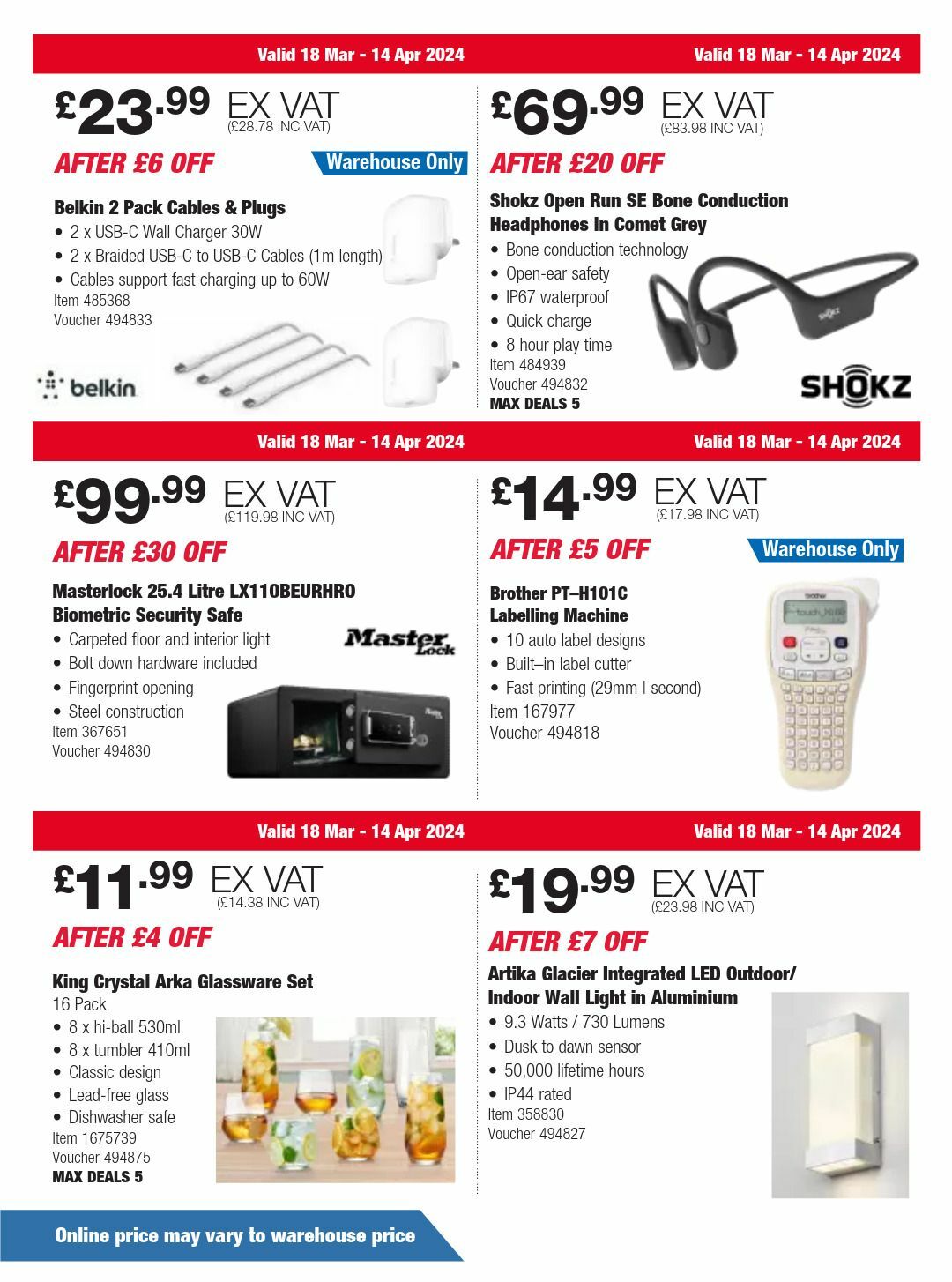 Costco Offers from 18 March