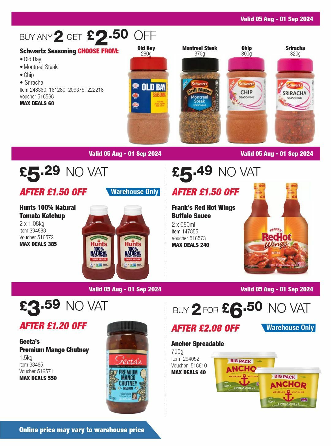 Costco Offers from 5 August