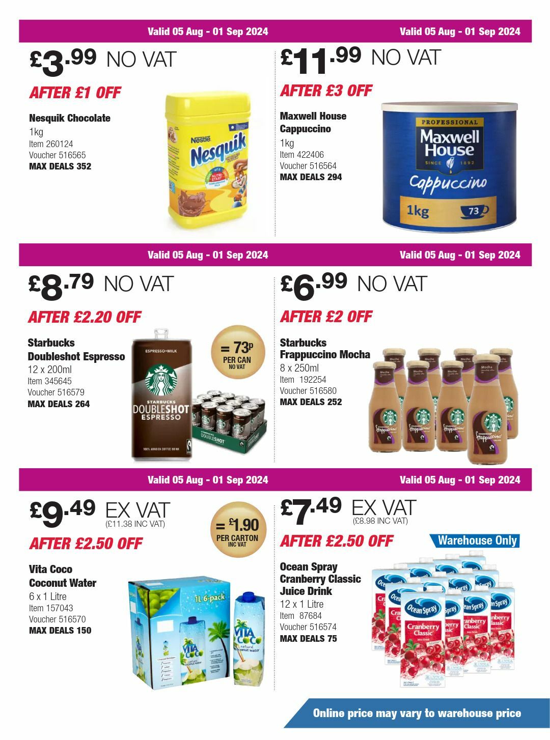 Costco Offers from 5 August