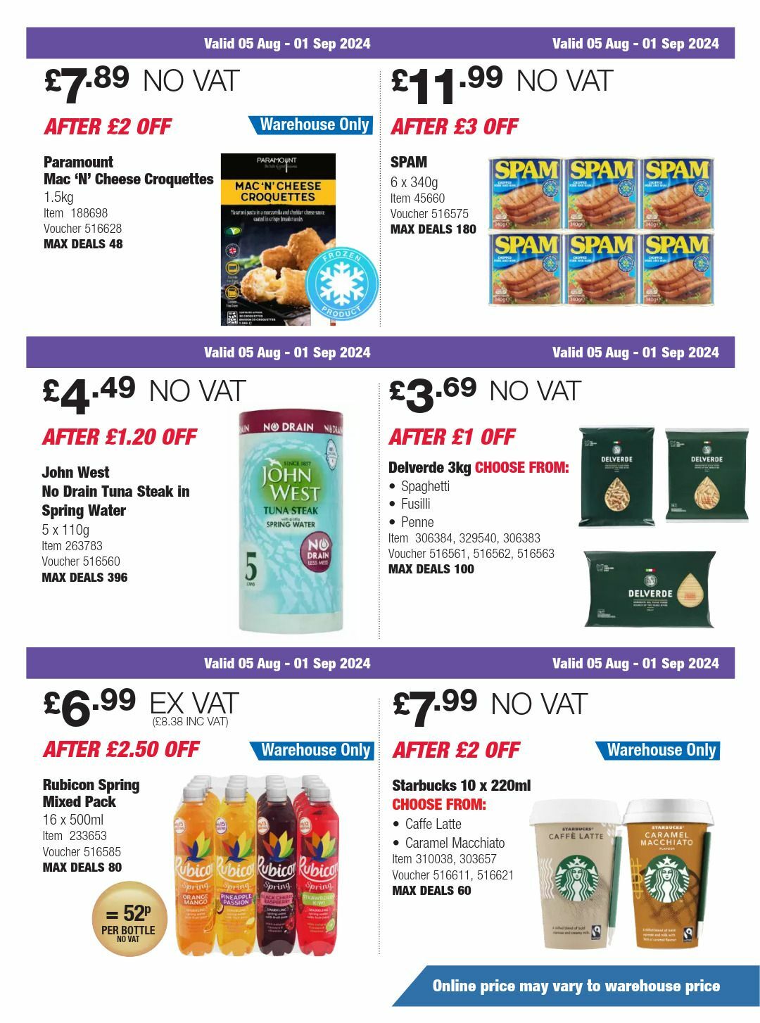 Costco Scotland & Wales Offers from 5 August