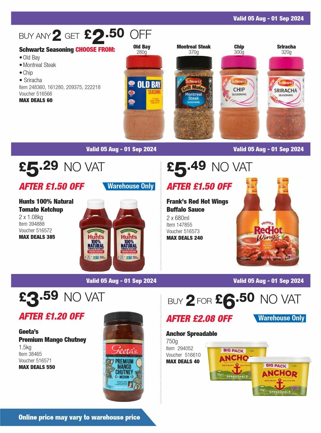 Costco Scotland & Wales Offers from 5 August