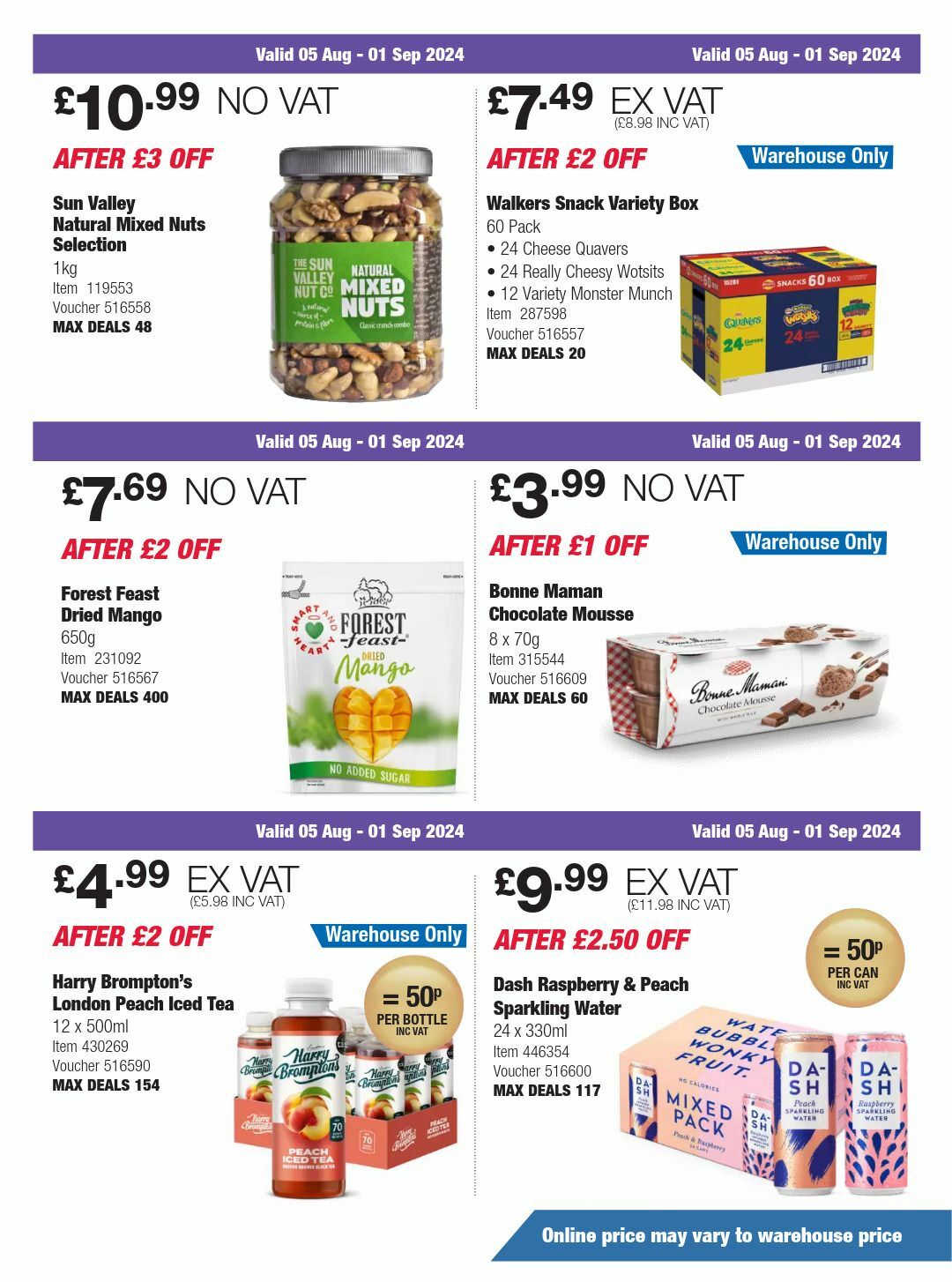 Costco Scotland & Wales Offers from 5 August