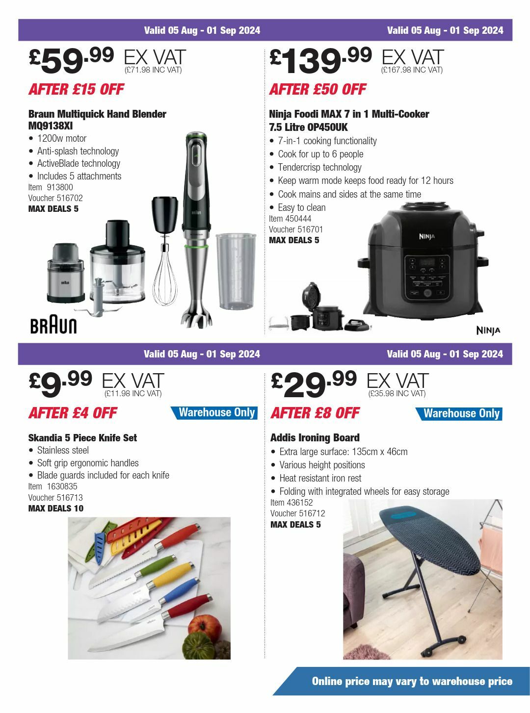 Costco Scotland & Wales Offers from 5 August