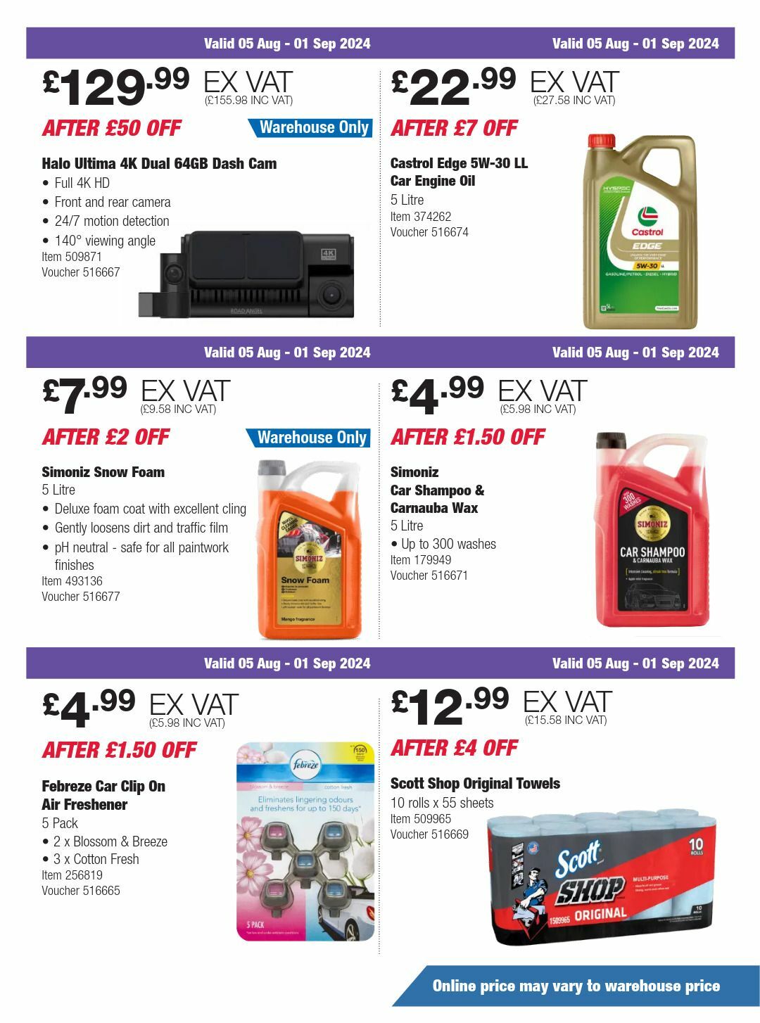 Costco Scotland & Wales Offers from 5 August