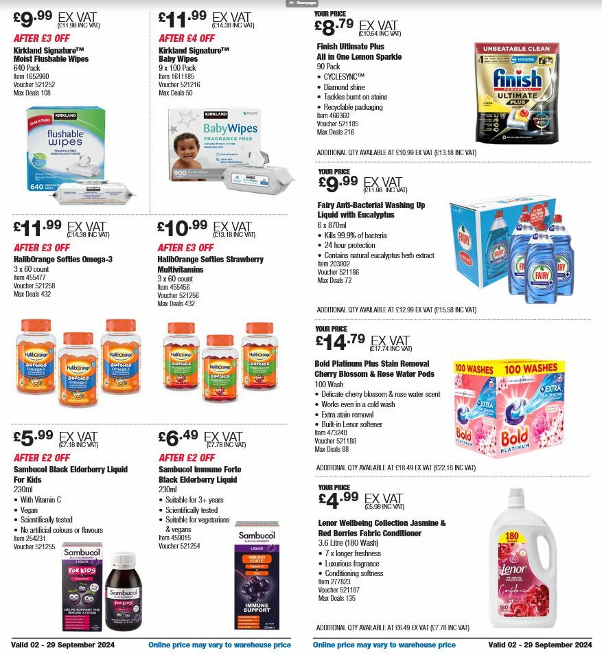 Costco Offers from 2 September