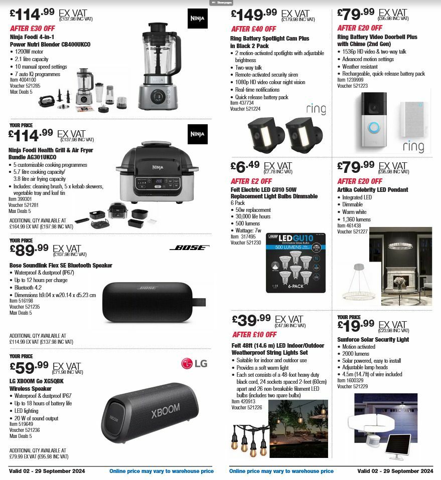 Costco Offers from 2 September