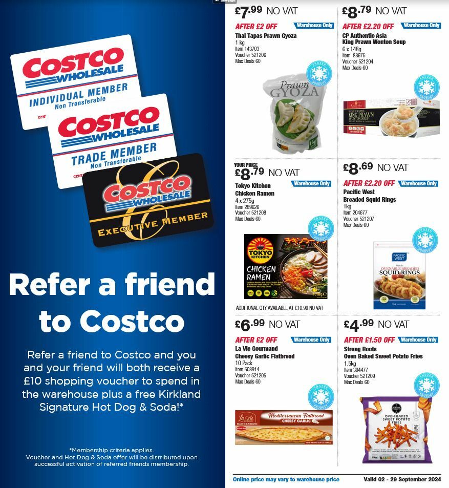 Costco Offers from 2 September