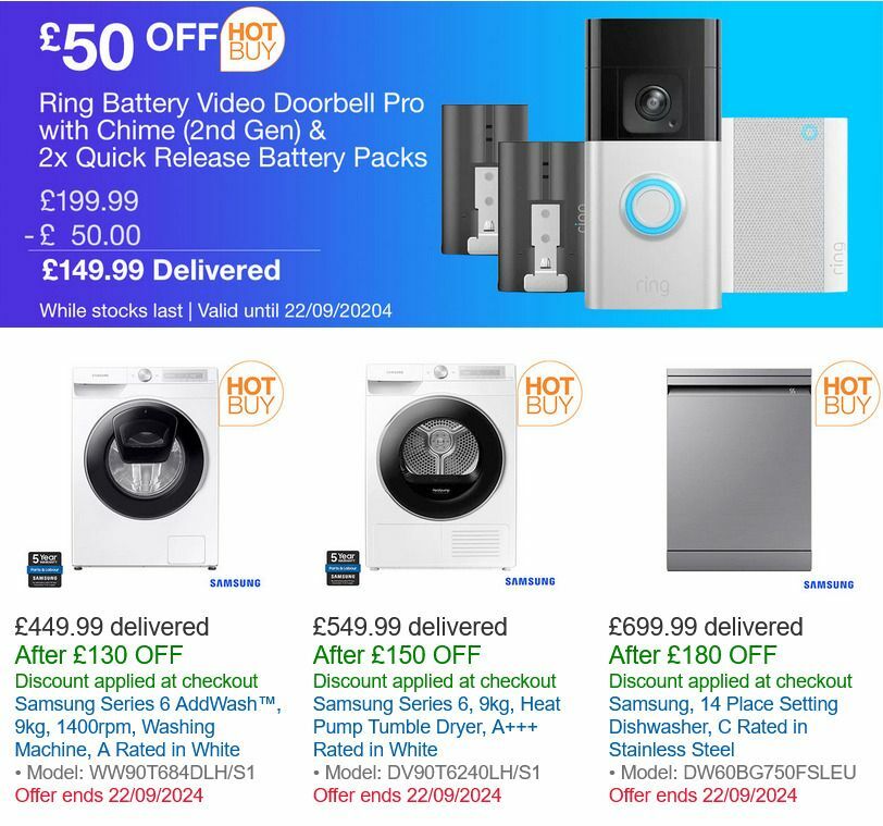 Costco 4 Day Deals Offers from 19 September