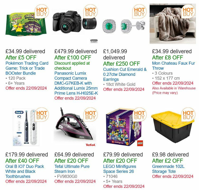 Costco 4 Day Deals Offers from 19 September