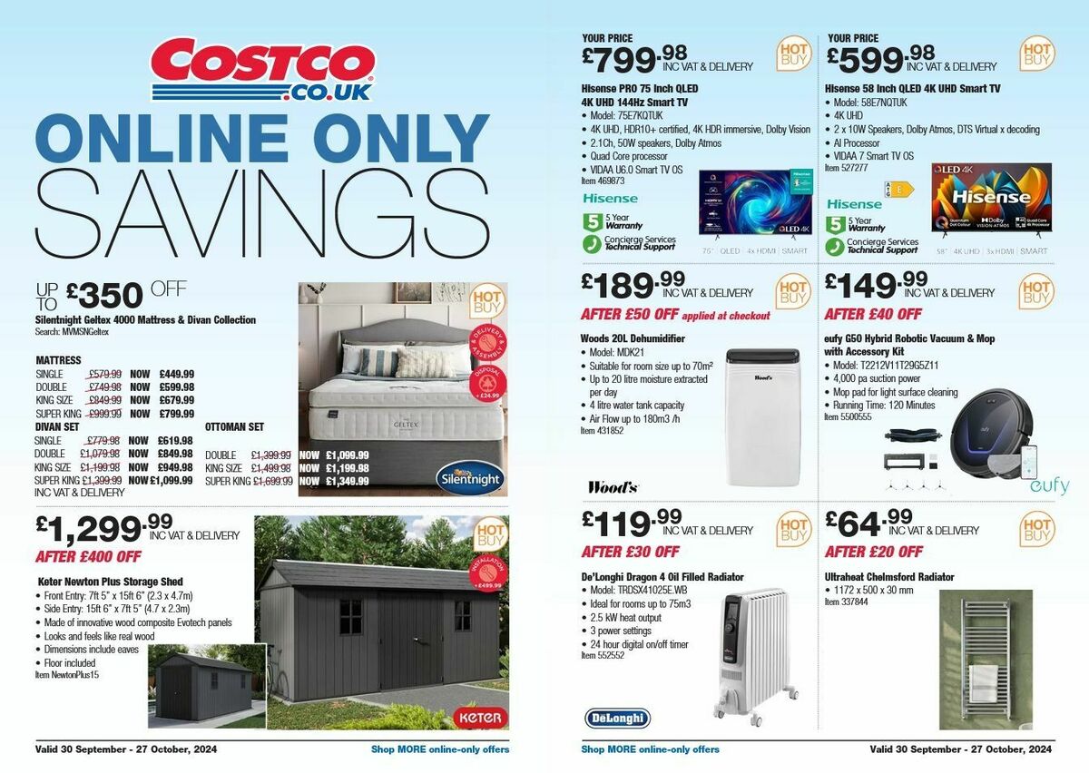 Costco Offers from 30 September