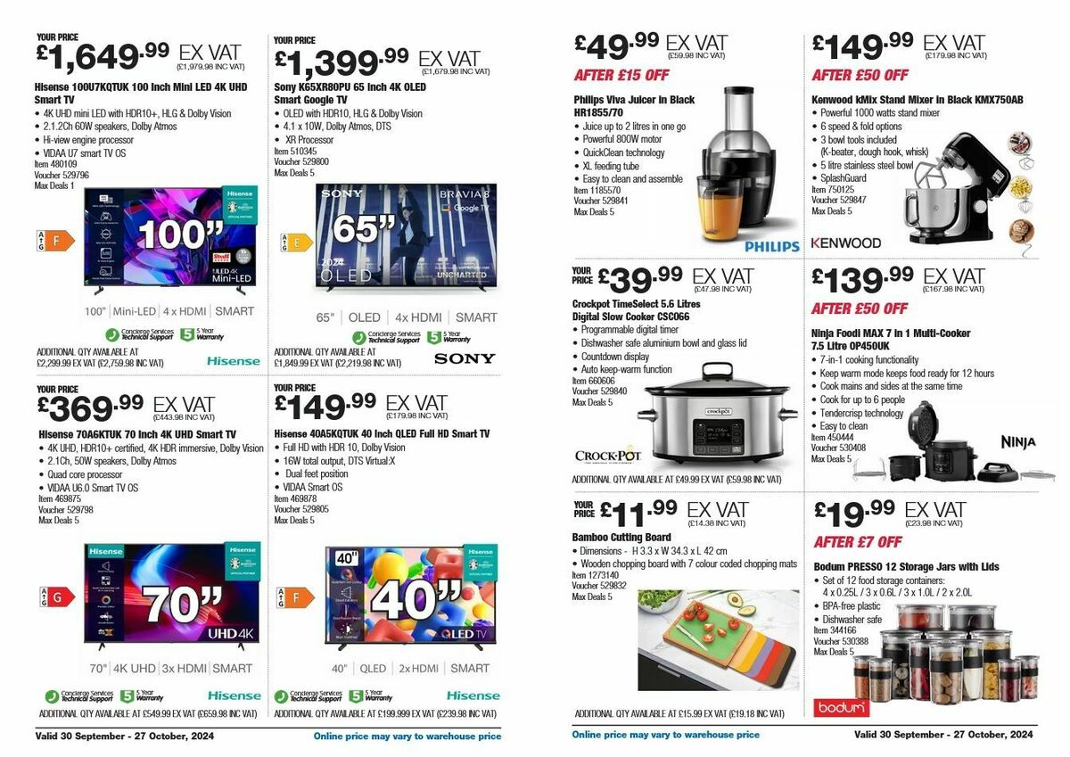 Costco Offers from 30 September