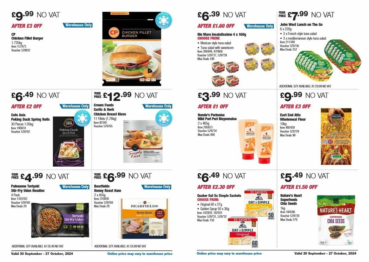 Costco Offers from 30 September