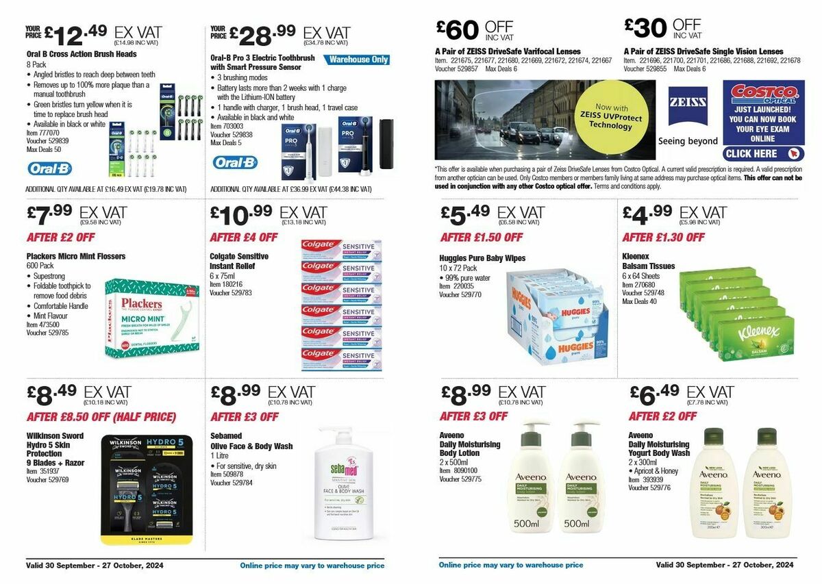 Costco Offers from 30 September