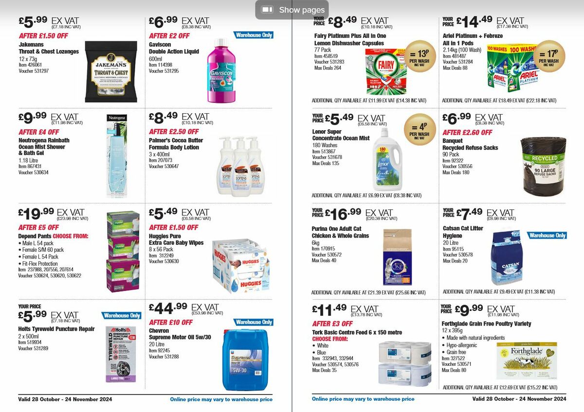 Costco Offers from 28 October