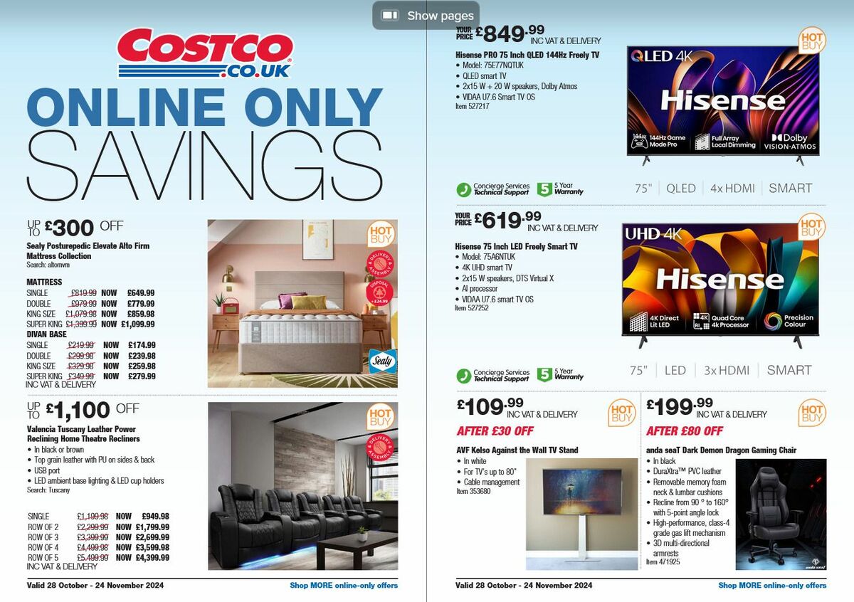 Costco Offers from 28 October