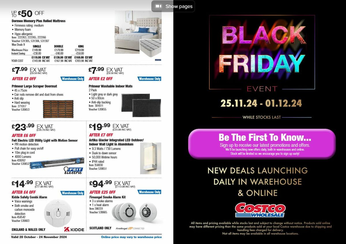 Costco Offers from 28 October