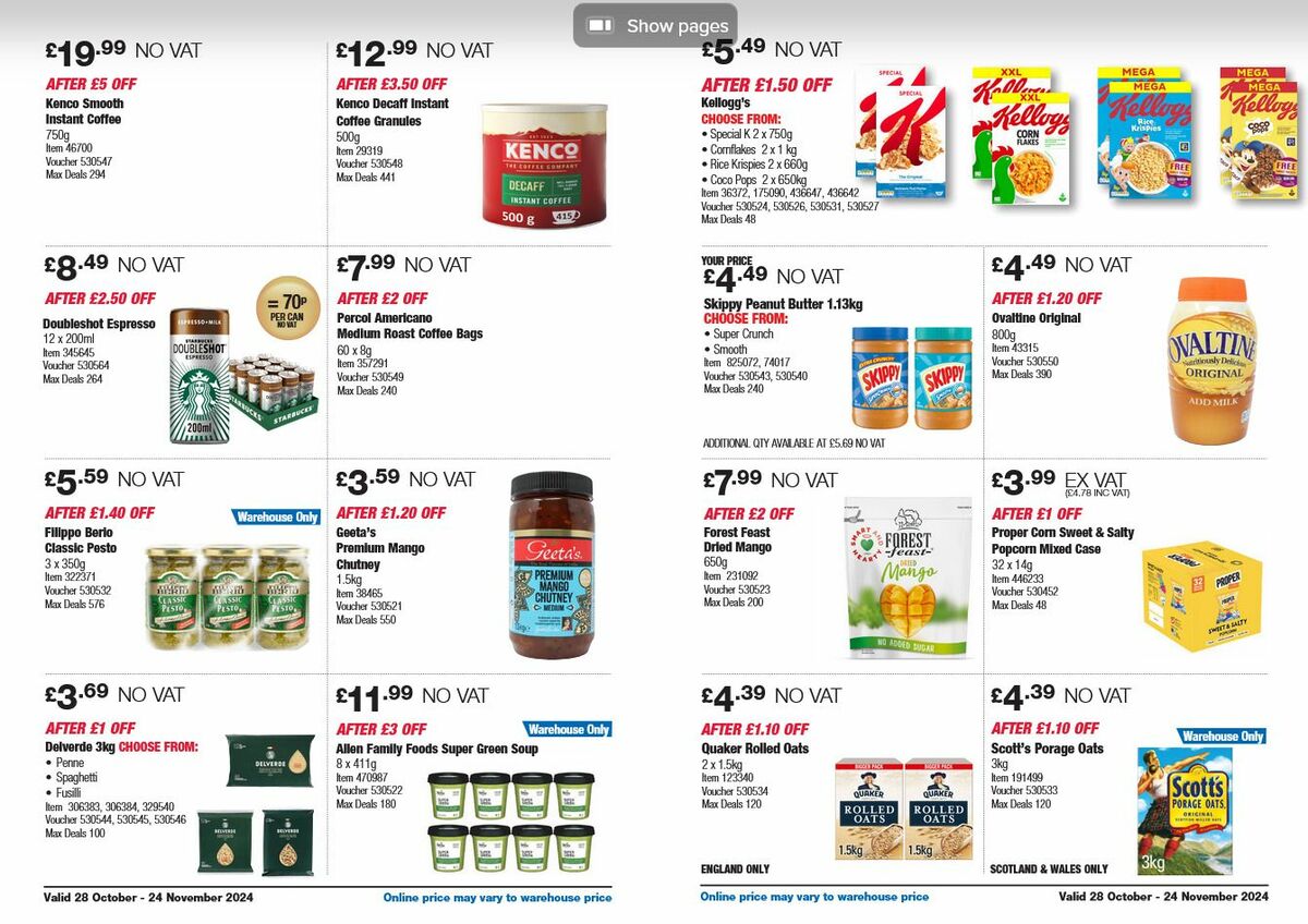 Costco Offers from 28 October