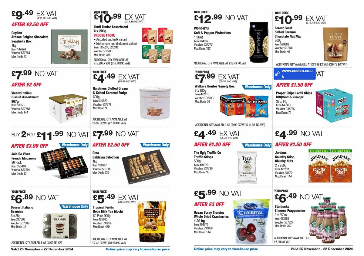 Costco Offers from 25 November