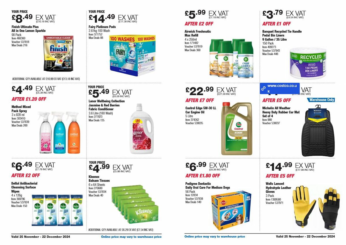 Costco Offers from 25 November