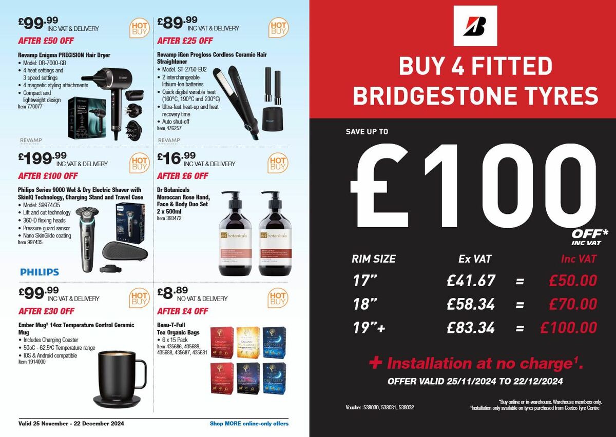 Costco Offers from 25 November