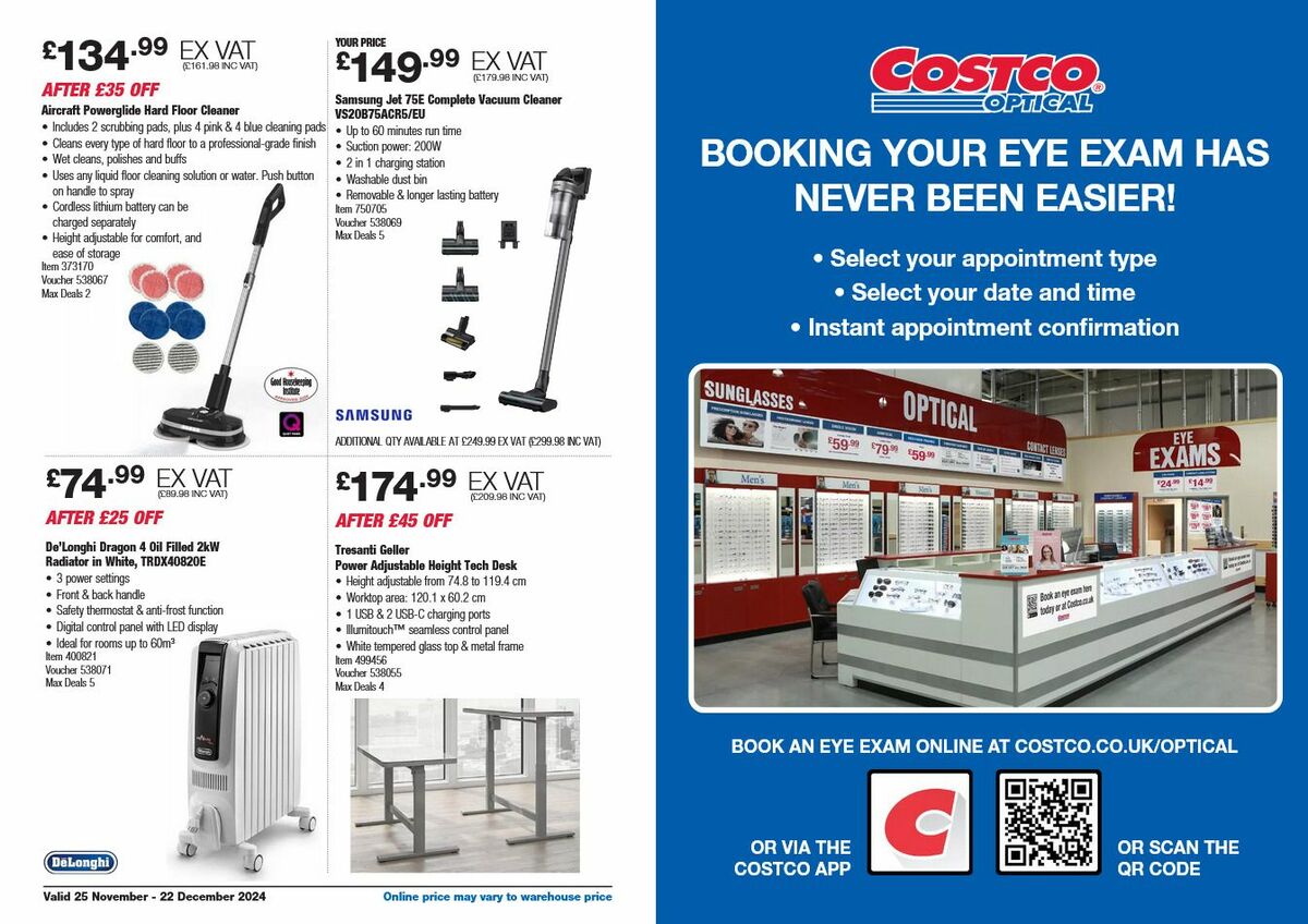 Costco Offers from 25 November