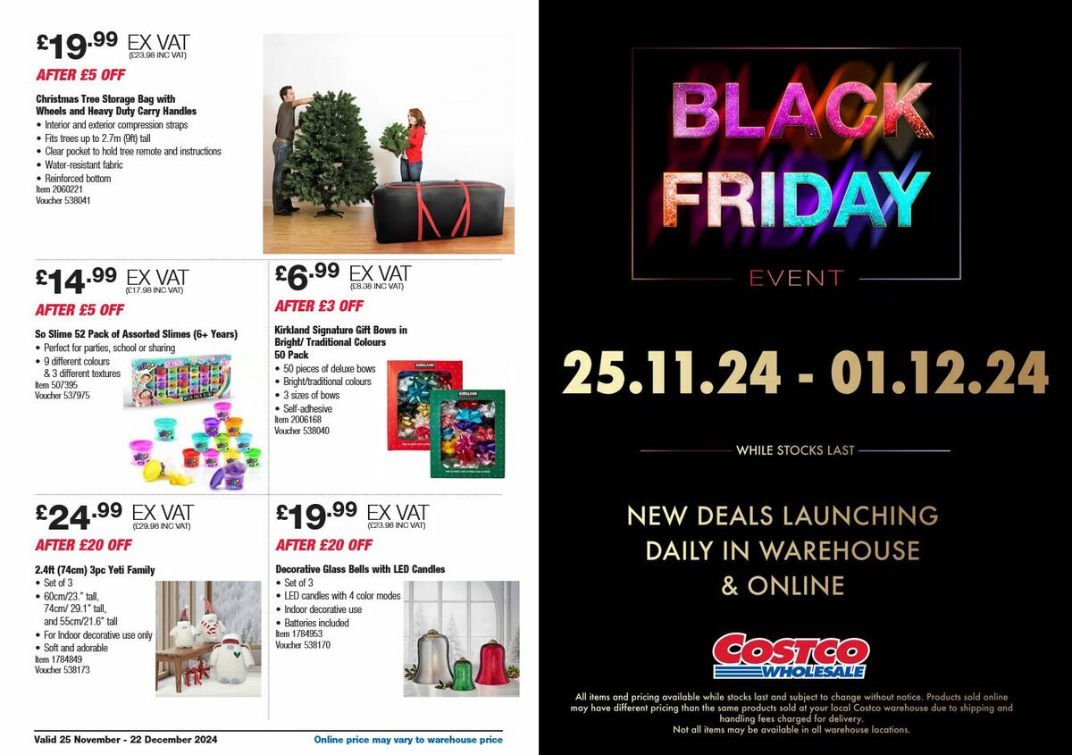 Costco Offers from 25 November