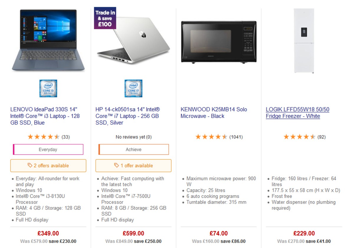 Currys Offers from 26 April