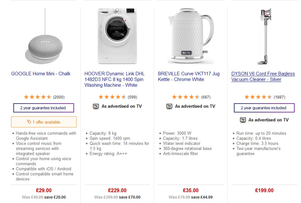 Currys Offers from 26 April