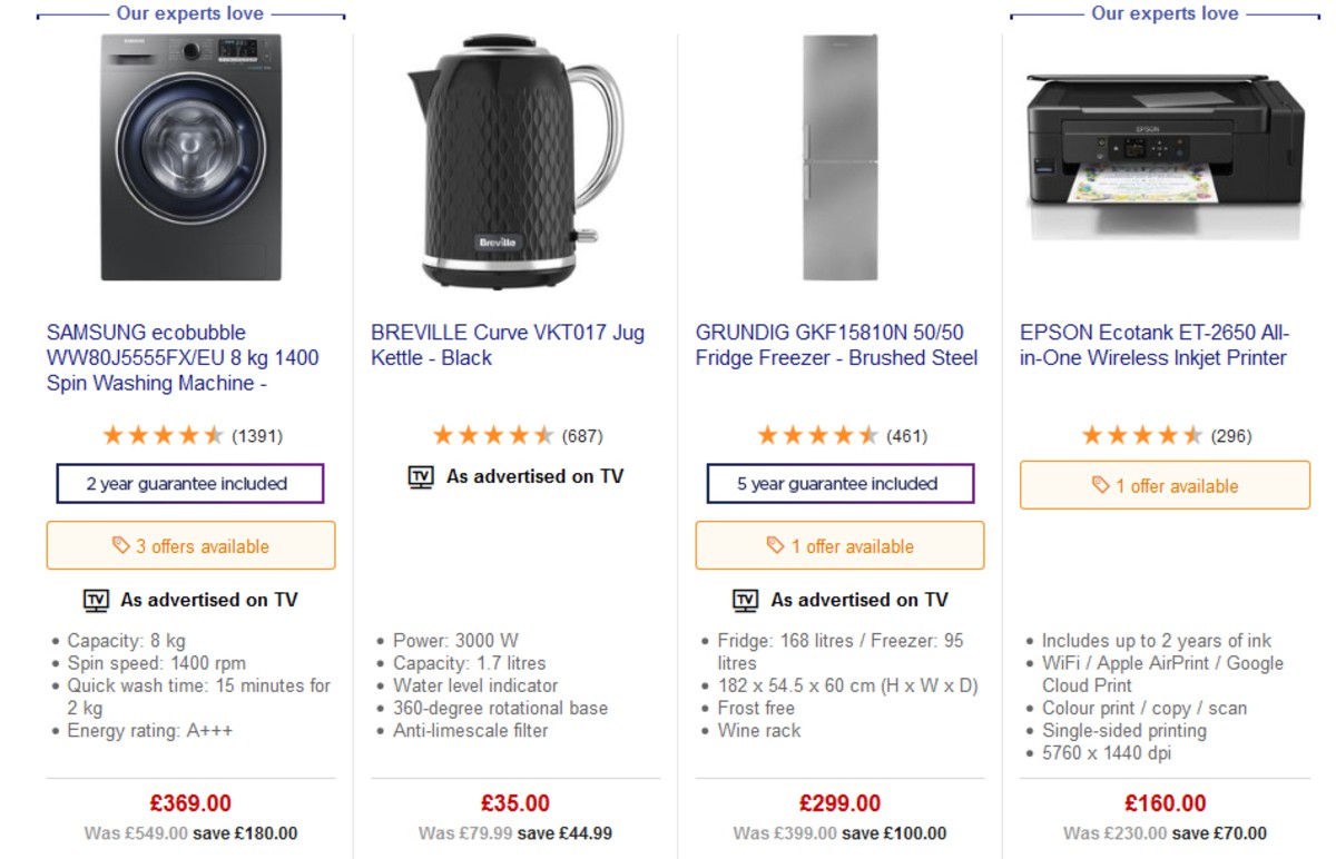 Currys Offers from 26 April