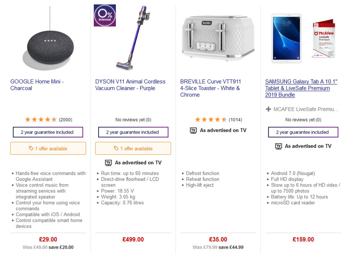 Currys Offers from 26 April