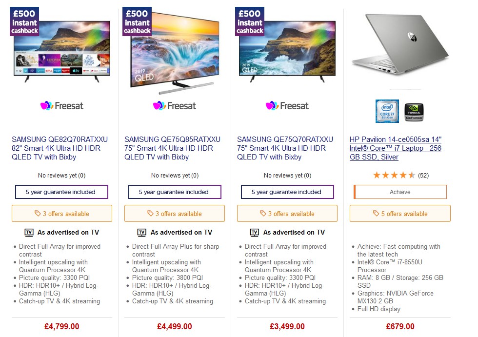 Currys Offers from 24 May