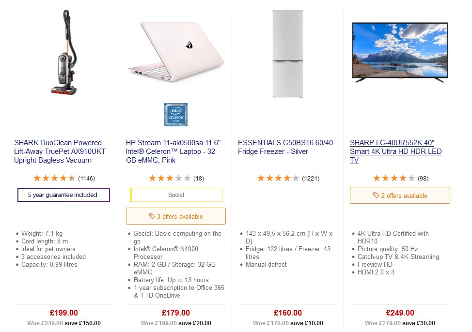 Currys Offers from 24 May