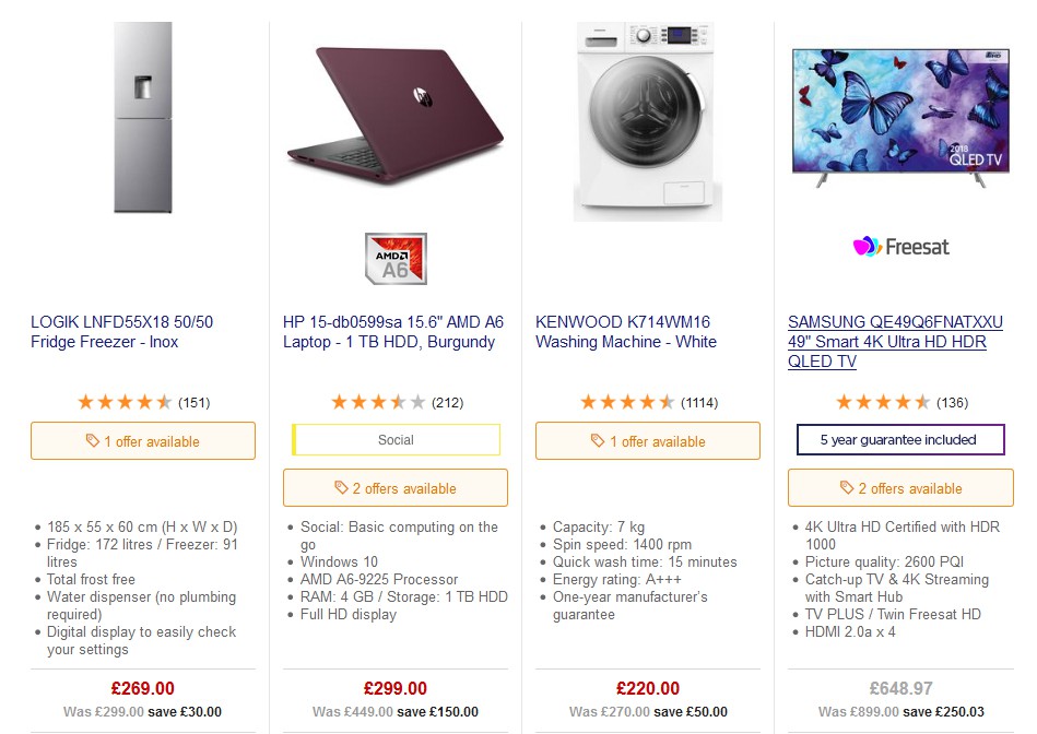 Currys Offers from 24 May