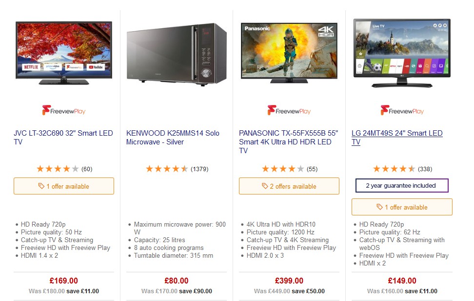 Currys Offers from 24 May