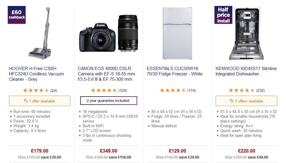 Currys Offers from 24 May