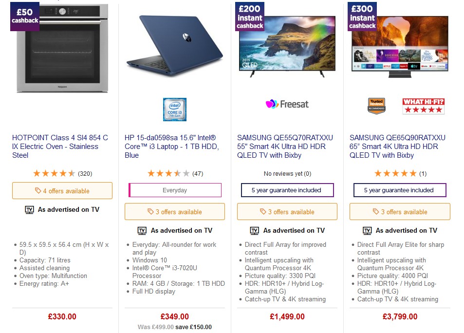 Currys Offers from 24 May