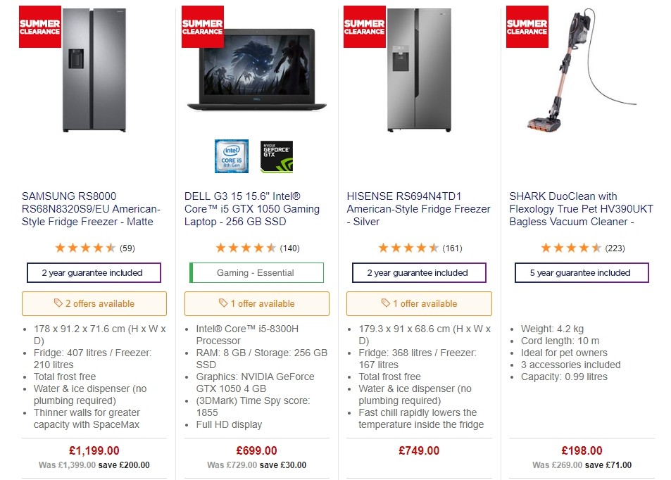 Currys Offers from 14 June