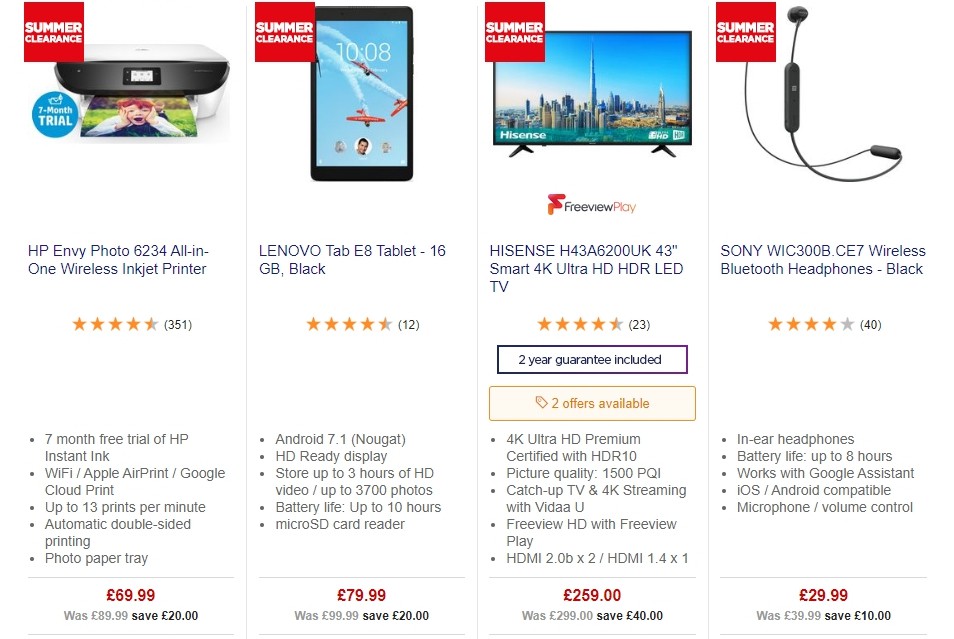 Currys Offers from 14 June