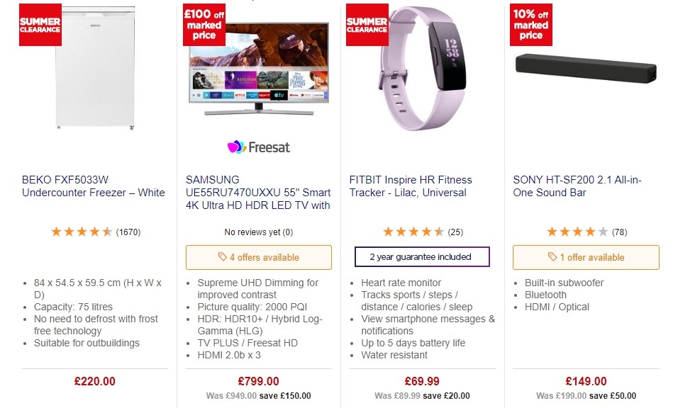 Currys Offers from 14 June